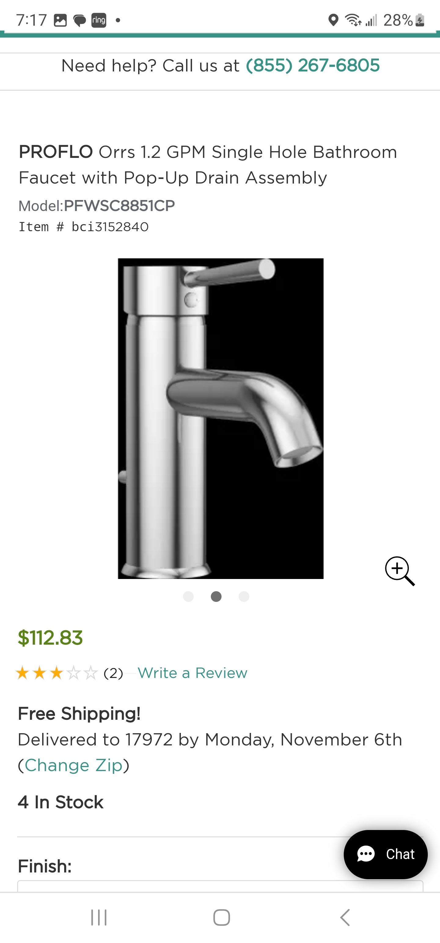 ProFlo Bathroom Faucet